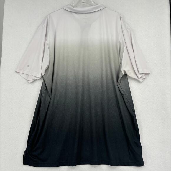 Colosseum Men's Polo Shirt Michigan State Spartans Ombre White to Black Size 3XL - Picture 5 of 8